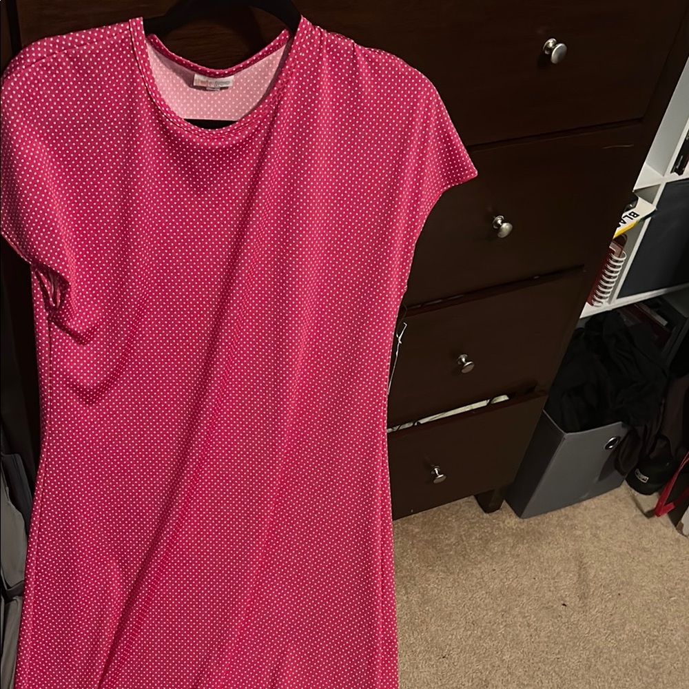 Pink Polka Dot Dress